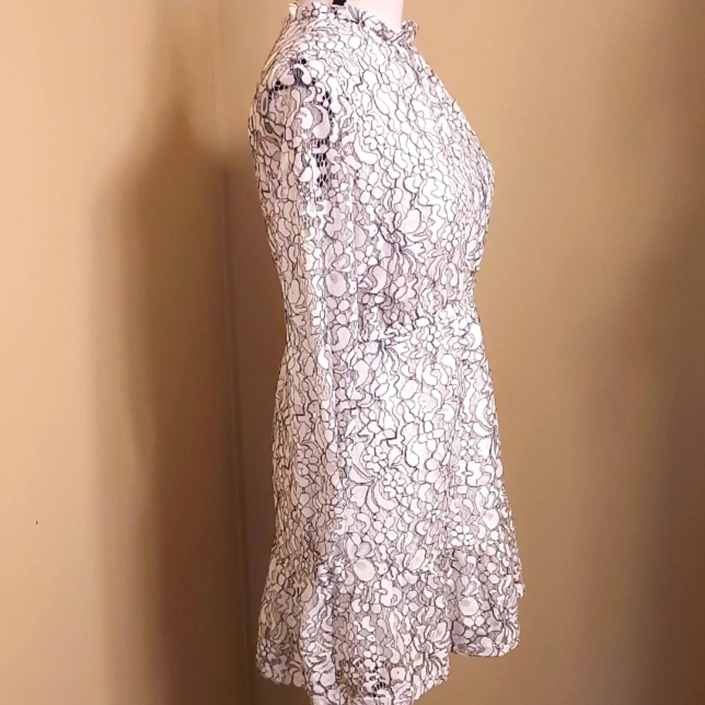 Art Class Girls Black and White Formal Dress